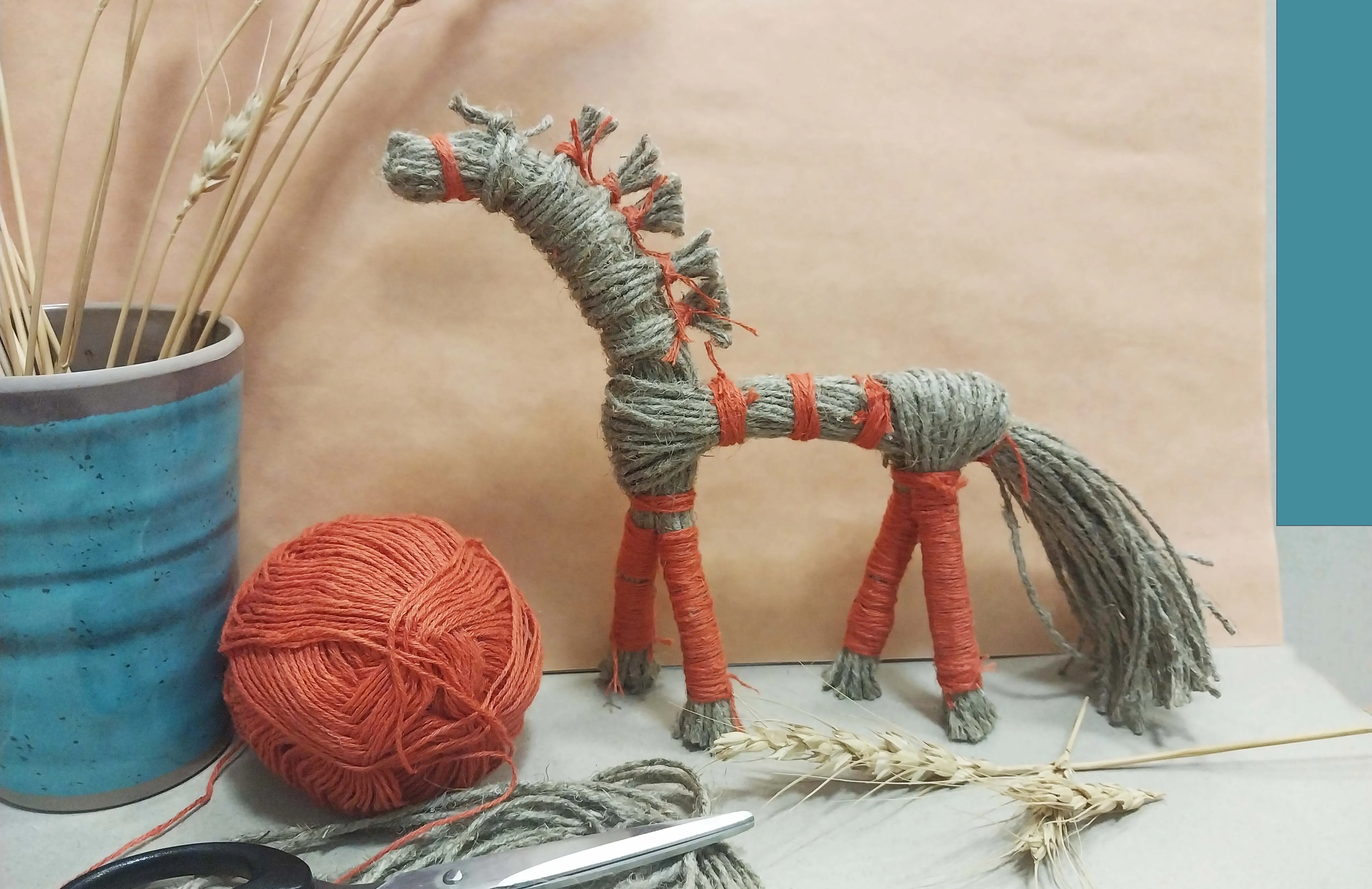 Мастер-класс по созданию декоративного коня из джута «Солярный конь»